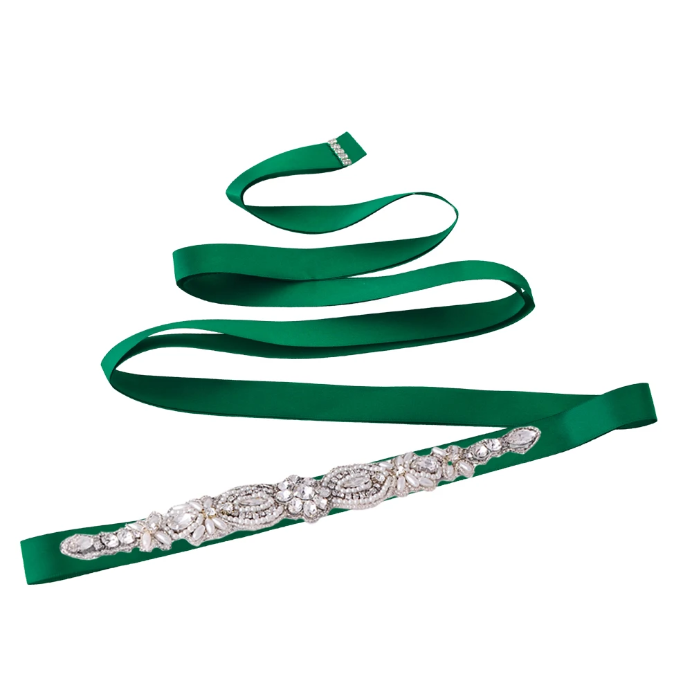 green S43 свадебные пояса - Цвет: green