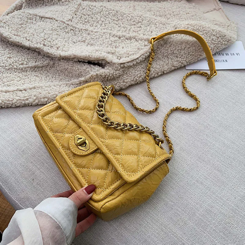 Najtaniej Luksusowe torebki PU skórzany łańcuszek projektant Crossbody torby dla kobiet 2019 mała na ramię torba kobiet zamek podróżny torebki