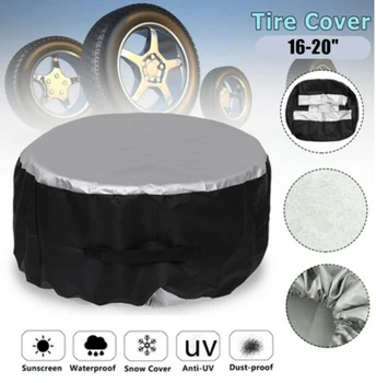 

Universal Dustproof Polyester Oxford Cloth 13-19 16-20inch Car SUV Tire Cover Case Spare Tire Wheel Bag Tyre Spare Storage Tote