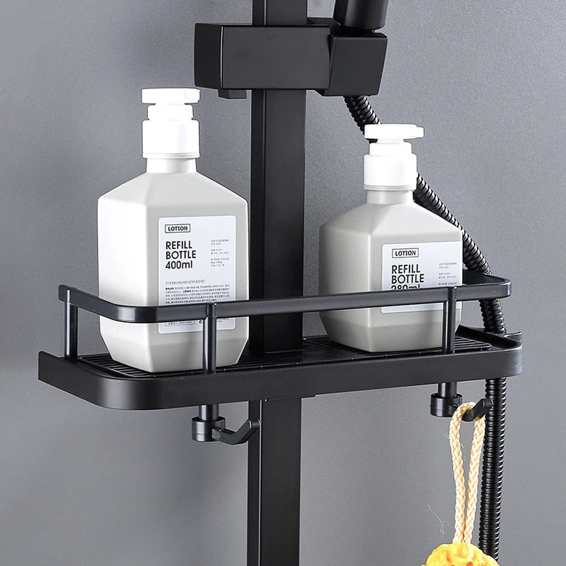 Hot Cold Digital Shower Faucet Set Bathroom Thermostatic Mixer Bath Grifo Wall Mount Black SPA Rainfall Tap Modern Bathtub Taps