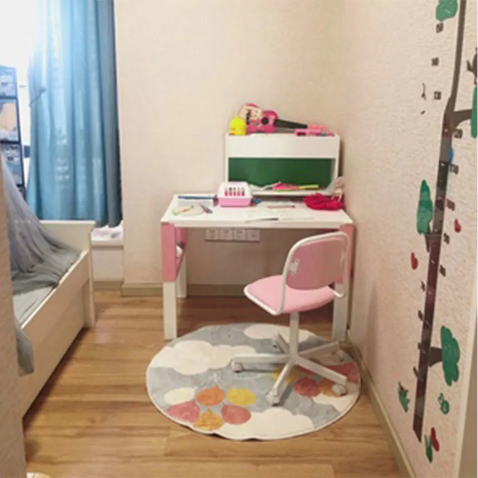 RFWCAK Round Carpet For Living Room Babys Play Mats Kids Crawling Rugs Bedroom Area Rug Enfant Tapete Para Sala Baby Room Decor