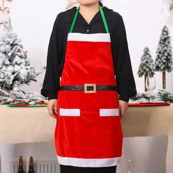 

1pc Kitchen Apron Adorable Christmas Sleeveless Creative Decorative Apron for Coffee Kitchen