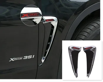 

For BMW X5 X5M F15 F85 2014-2018 X-Drive Side Wing Fender Air Guide Vents Trim