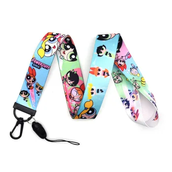 

20pcs/lot Clever Brave Girls Wristband 3D Ribbon Bag Pendant Cartoon Anime Lanyards Phone Case Badge Holders Keychain KB2344