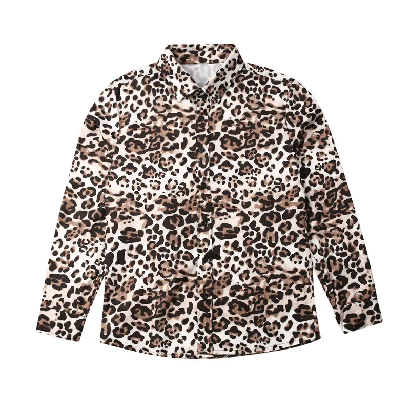 Mens Cotton Linen Long Sleeve Leopard Summer Shirts Slim Casual Loose Soft Male Autumn Fashion Tops Tee