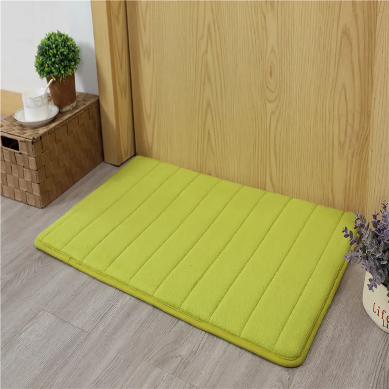 Коврик для ванной 50*80 см впитывающий хлопковый нескользящий ковер в