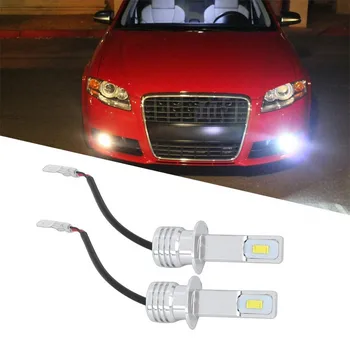 

H1-80WBulbs LED Fog Lamp Car For Car Headlights 6000K 80W 1100LM 2PCS Auto Driving Light Fog Lamp DRL Lights 6000K #YL10