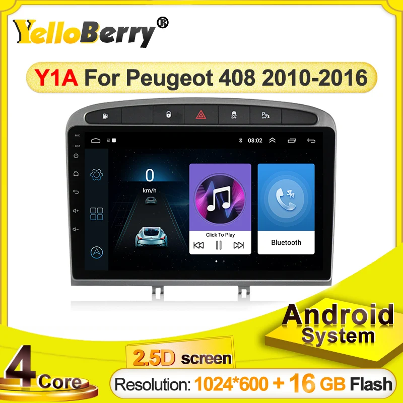 Android автомобильный радиоприемник с навигацией GPS видеоплеер для Peugeot 408 308 308SW