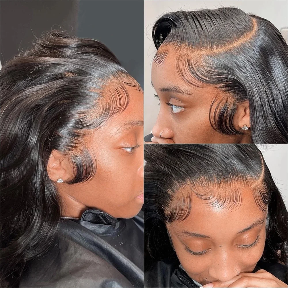Frontal do Laço Humano em Linha Reta de Seda Perucas do Virgin para Mulheres Parte Profunda Peruca Transparente Cabelo 180% 250% Real Brasileiro Preplucked 13x6 4 Computers & Electronics