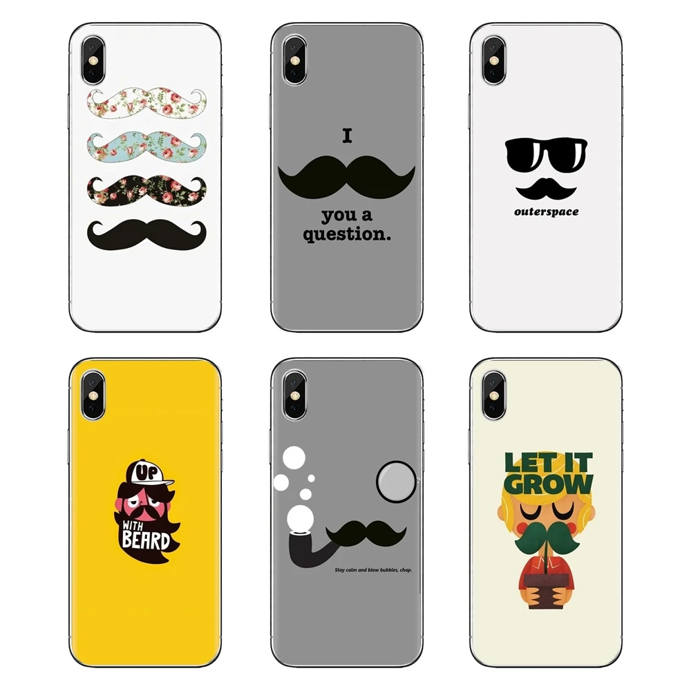 mustache glasses beard ustache Phone Cover For Samsung Galaxy S2 S3 S4 S5 MINI S6 S7 edge S8 S9 Plus Note 2 3 4 5 8 Coque Fundas |