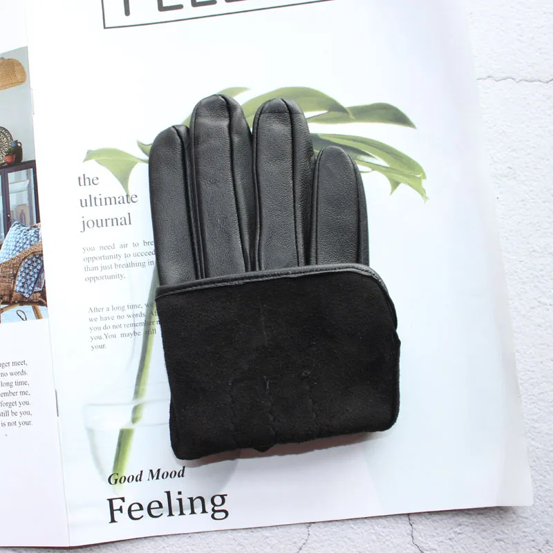 New sheepskin gloves men's leather unlined thin summer can touch screen outdoor sports driving riding gloves spring and autumn