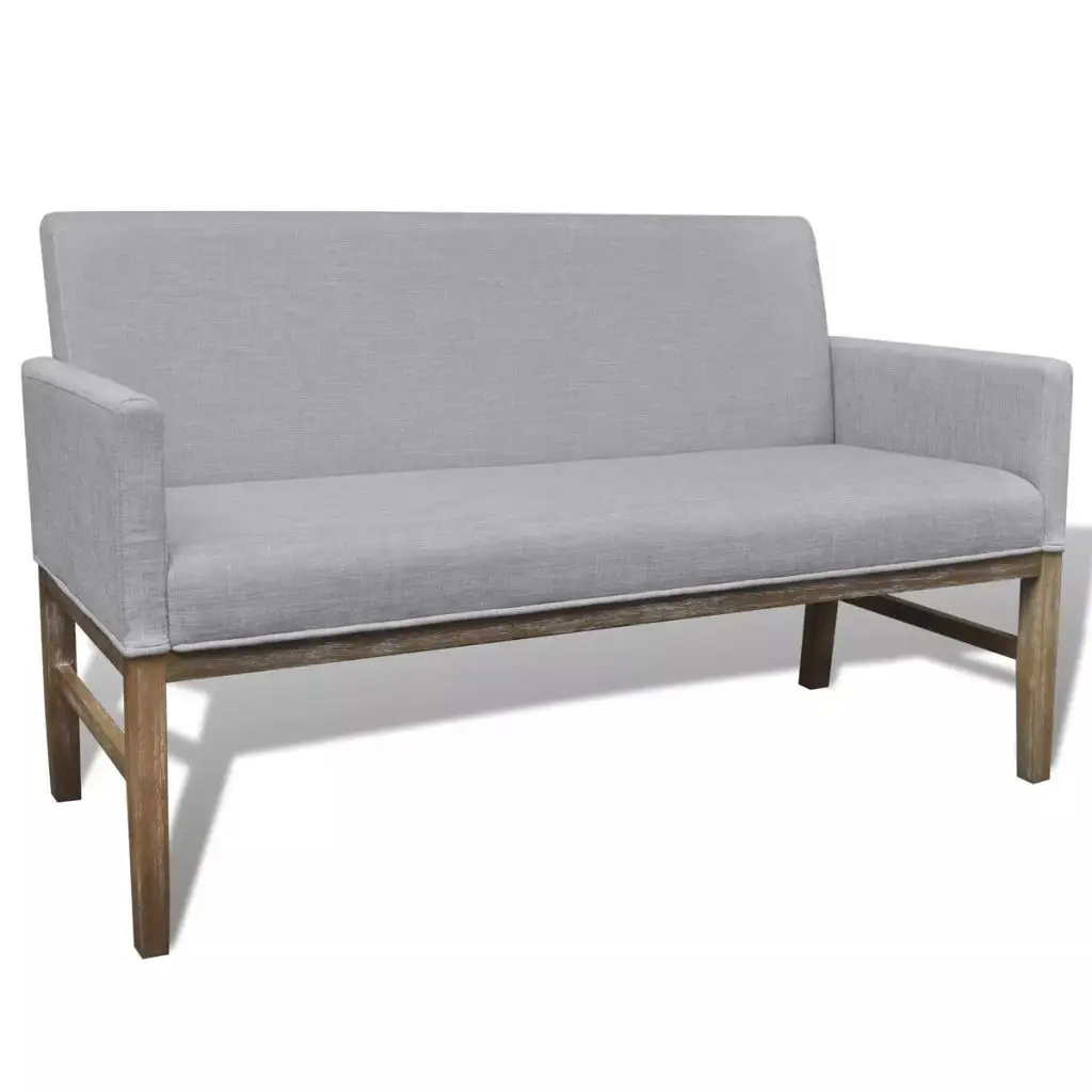 

Modern Sofas for Living Room High Quality Fabric 3 Seater Couches Small Apartment Sofa with Padded Cushion Wood Legs Light Gray
