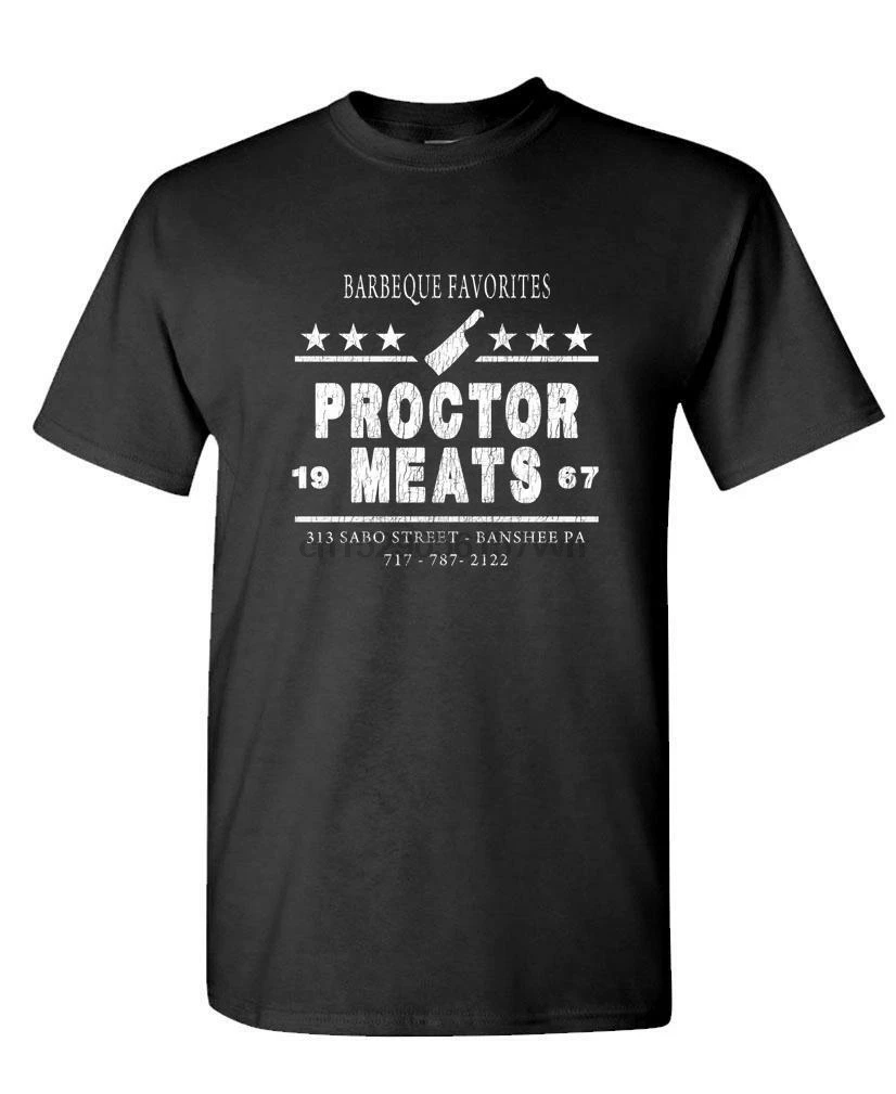 PROCTOR MEATS COMPANY телешоу Мужская хлопковая футболка| |