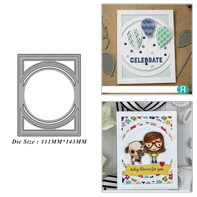 

Rectangular Hollow Background Metal Cutting Dies for DIY Scrapbook Album Paper Card Decoration Crafts Embossing 2021 New Dies