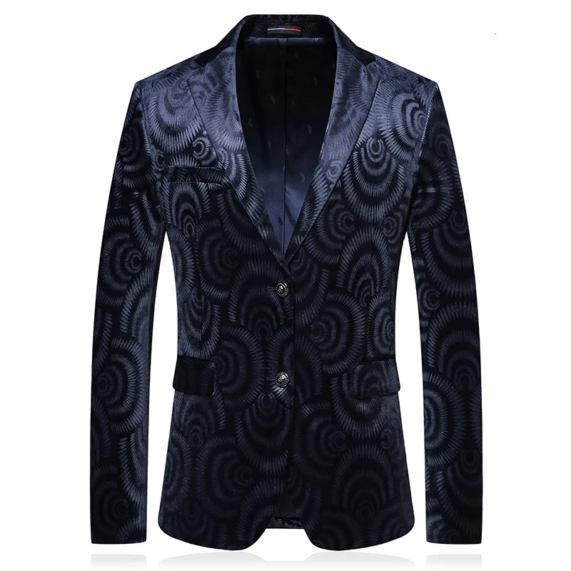 

Homme Bleu Blazer Hombre Blazzer Masculino Casual Blazers Uomo Completo Pantaloni Stage Costumes For Singers Club Jackets