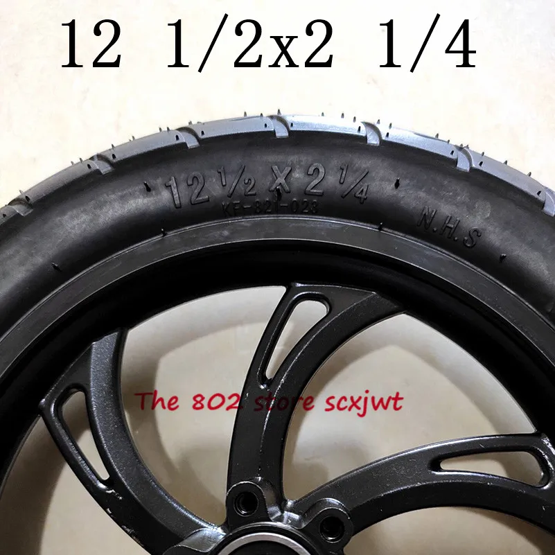 Супер аксессуары для мотоциклов 12 1/2X2 1/4 комплект колесных шин и внутренней трубки и обода подходит для электрических скутеров, электровелосипедов, складных велосипедов