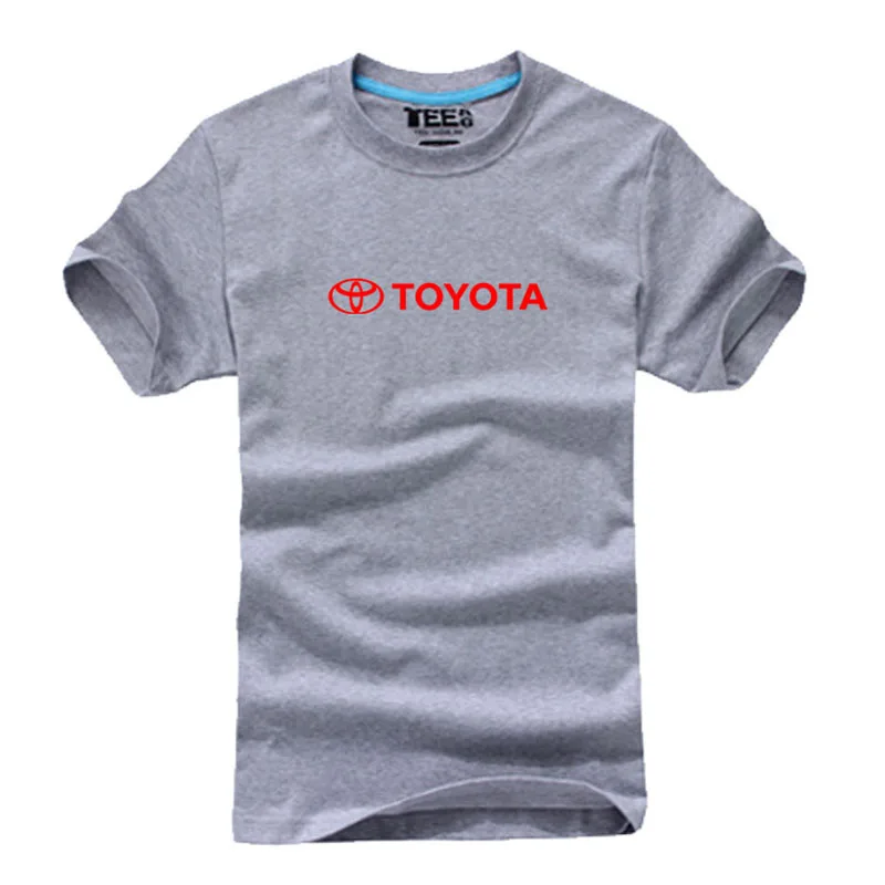 Летняя футболка с логотипом Toyota Повседневная хлопковая футболка с короткими рукавами