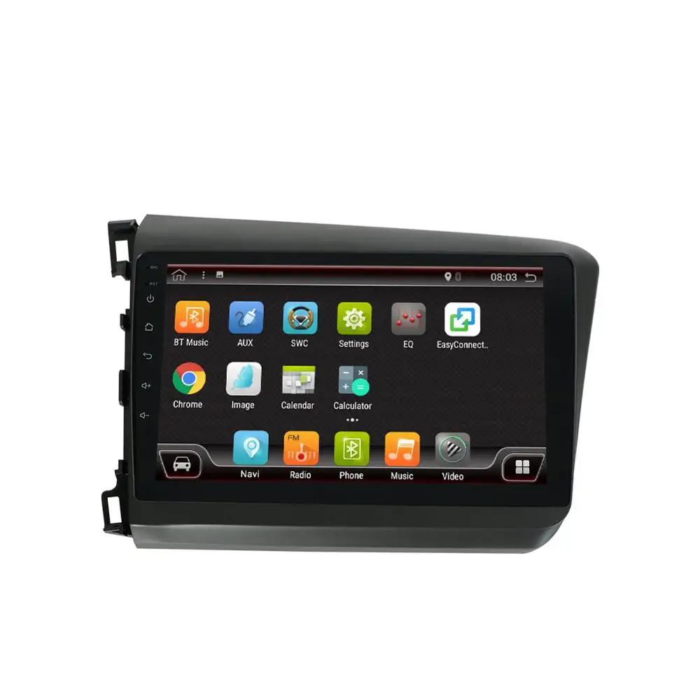 9 &quotAndroid 10 0 автомобильное радио для Honda Civic 2012 2015 аудио 4 ядра стерео 2 + 32G GPS