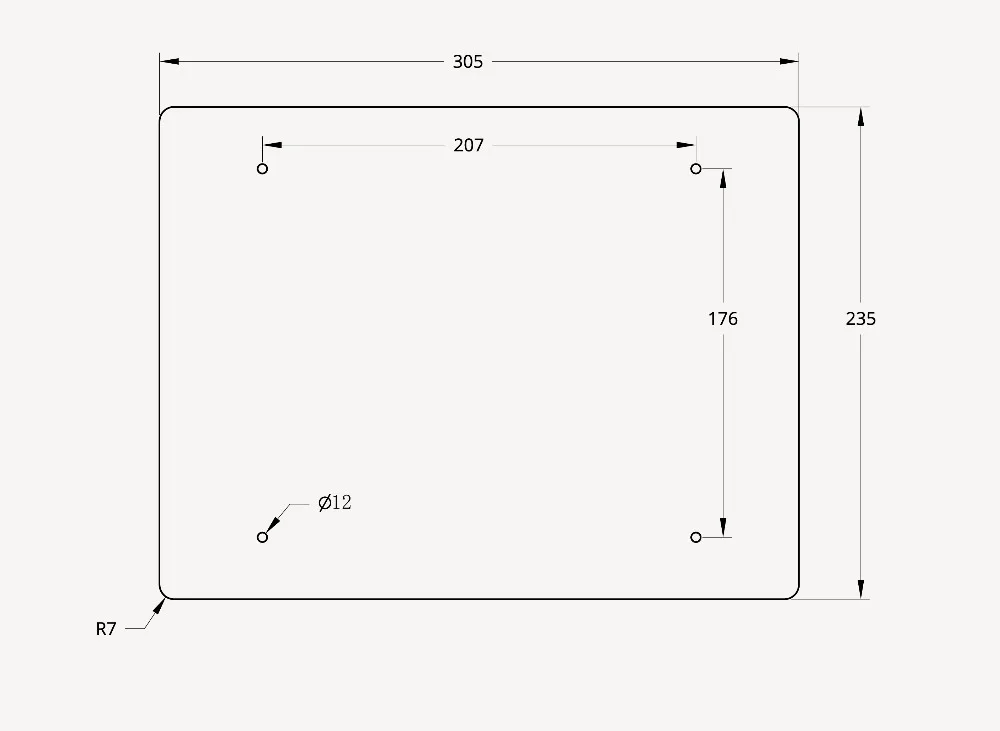 Части 3d принтера, силиконовый нагреватель 235x305 мм, тепловая кровать для Creality CR10 MINI