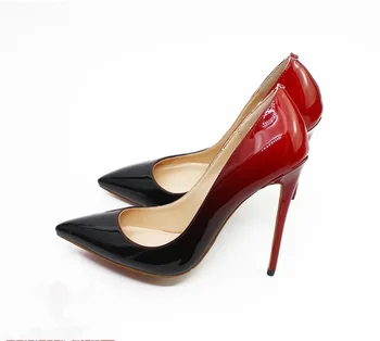 

2019 Gradual Change Color Sharp Shallow With High-heeled Will Code High-heeled Shoes Single Shoe