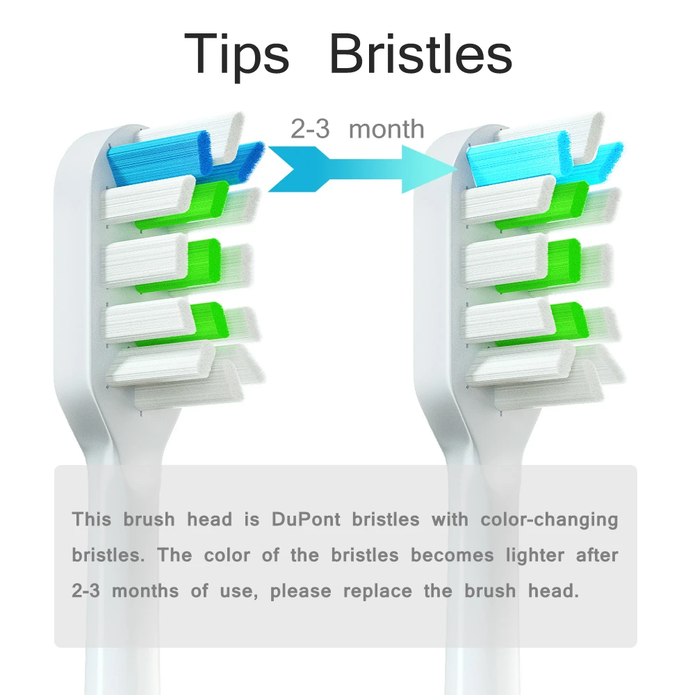 Replacement Toothbrush Heads for Soocas X3/X3U for Mijia T300/500/T100 Soocare EX3/X5 Electric Tooth Brush Nozzles
