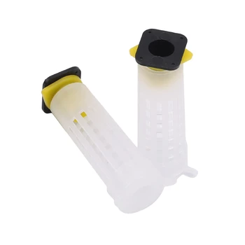 

10Set/lot Beekeping Tool Rearing Cup Kit Queen Bee Hair Roller Cages Cell Cup Holder and Cell Fixtures Beekeepers Equipment