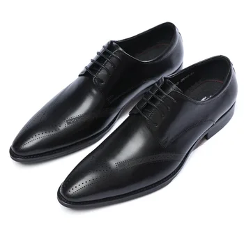 

Men's Leather Shoes Business Dress Shoes Genuine Leather Soft Leather Comfortable Wedding Wear