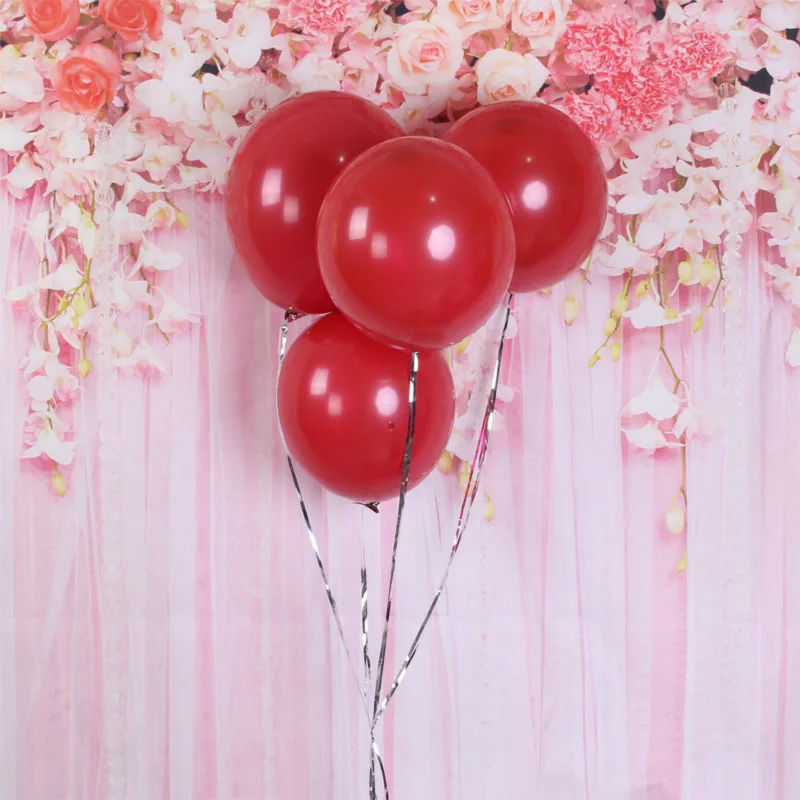 100 штук круглые латексные матовые шары романтическая свадебная комната новый дом