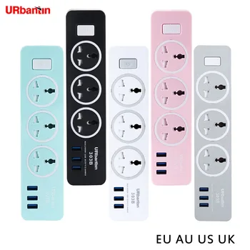 

Power Strip Home Electronics Fast Charging Socket with USB Universal Socket Plug Extension Cord Socket For UK EU US