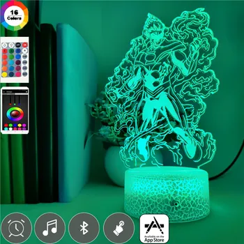 

Smart Phone Control American DC Comics Superhero Movie Green Lantern Model 7 Colors 3d Led Table Lamp Bedroom Decor Night Light