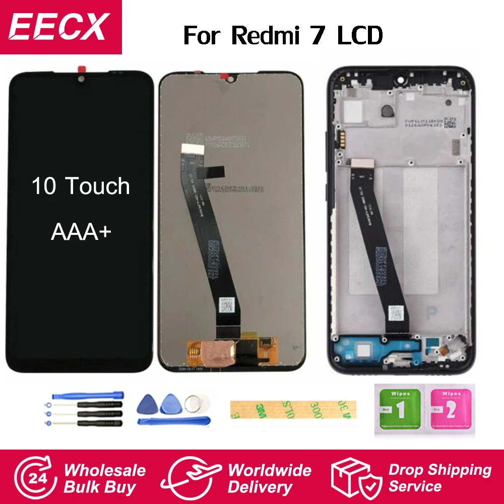 Оригинальный ЖК дисплей AAA для Xiaomi Redmi 7a с рамкой 7 сенсорным экраном стеклянный