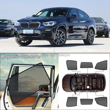 Car Side Windows Magnetic Sun Shade UV Protection Ray Blocking Mesh Visor For BMW X4