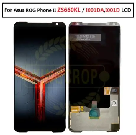 Задняя крышка для Asus ROG Phone II ZS660KL, стеклянный корпус, задняя крышка, Сменный Чехол+ объектив камеры для ASUS ZS660KL, задняя крышка