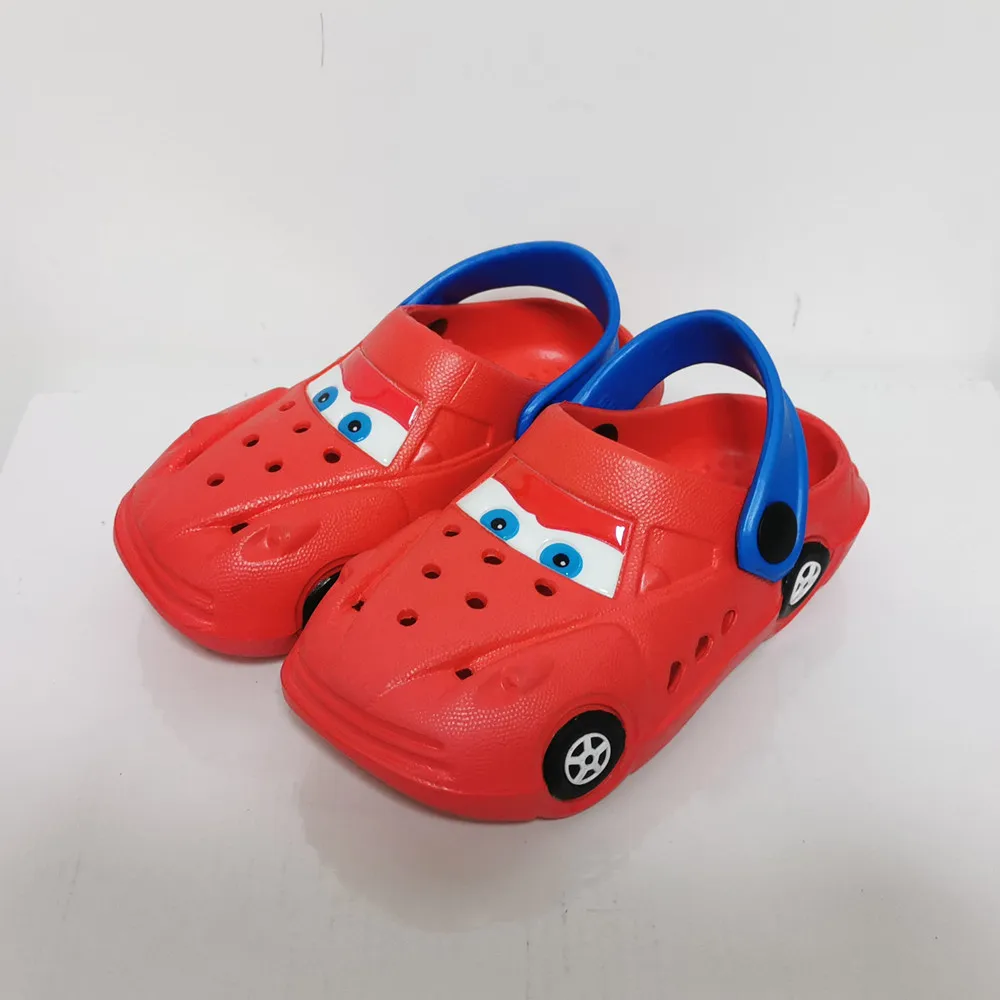 Kids Mules & Children Clogs Summer Sandals Flat Heel Cartoon Beach No-Slip Slippers Garden Car Sport Shoes kids sandals garden clogs shoes suede mules slippers