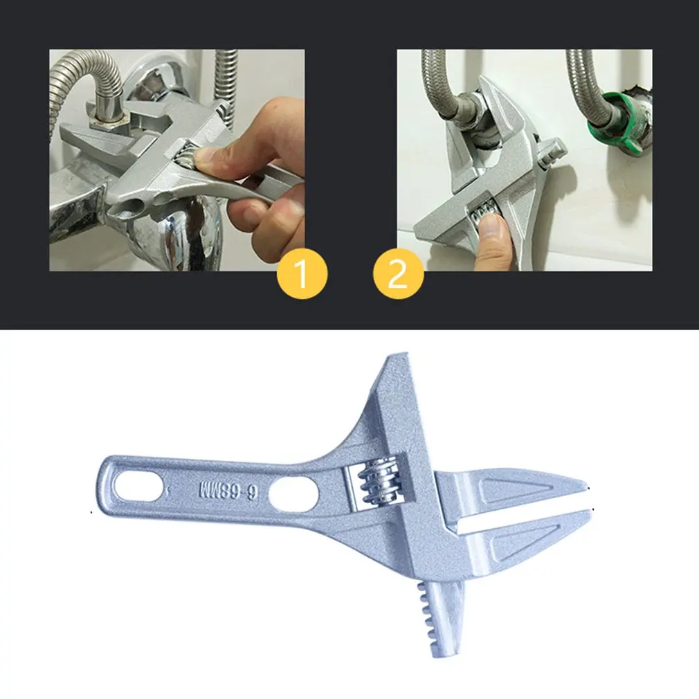 Aluminum Alloy Multifunctional Hand Tool Adjustable Spanner Universal Key Nut Wrench Home Use Hand Tools Multitool