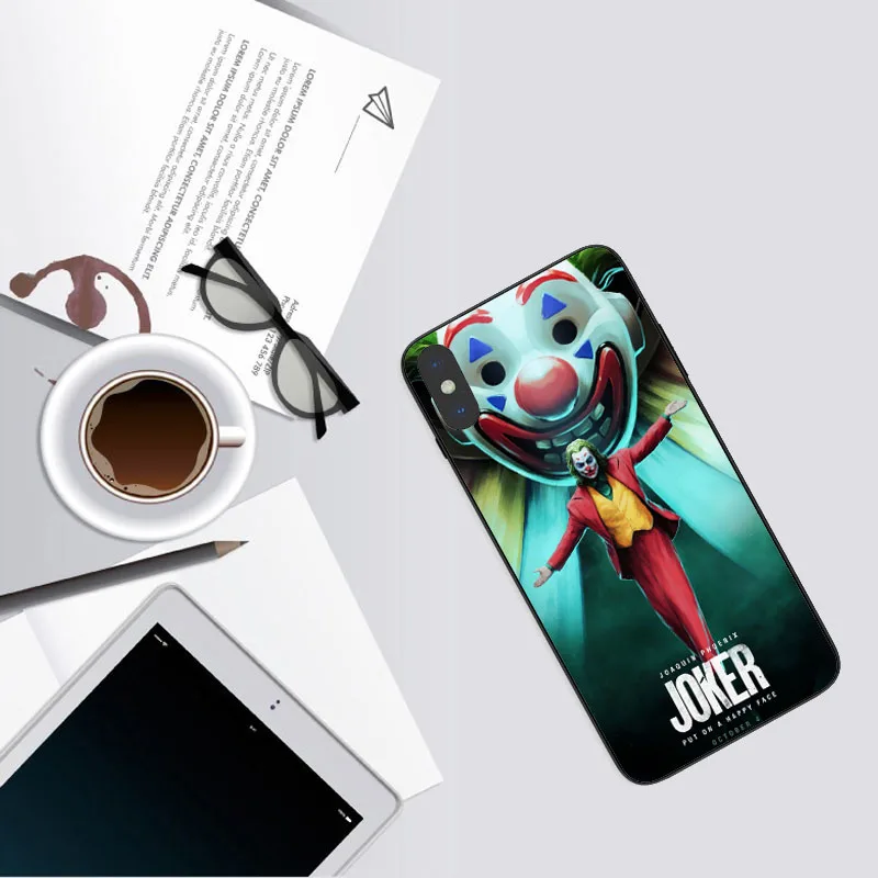 Joker Joaquin Черный силиконовый чехол для телефона, чехол для iPhone XS 11 11PRO MAX 5 5S 6 6splus 7 8 Plus XR MAX