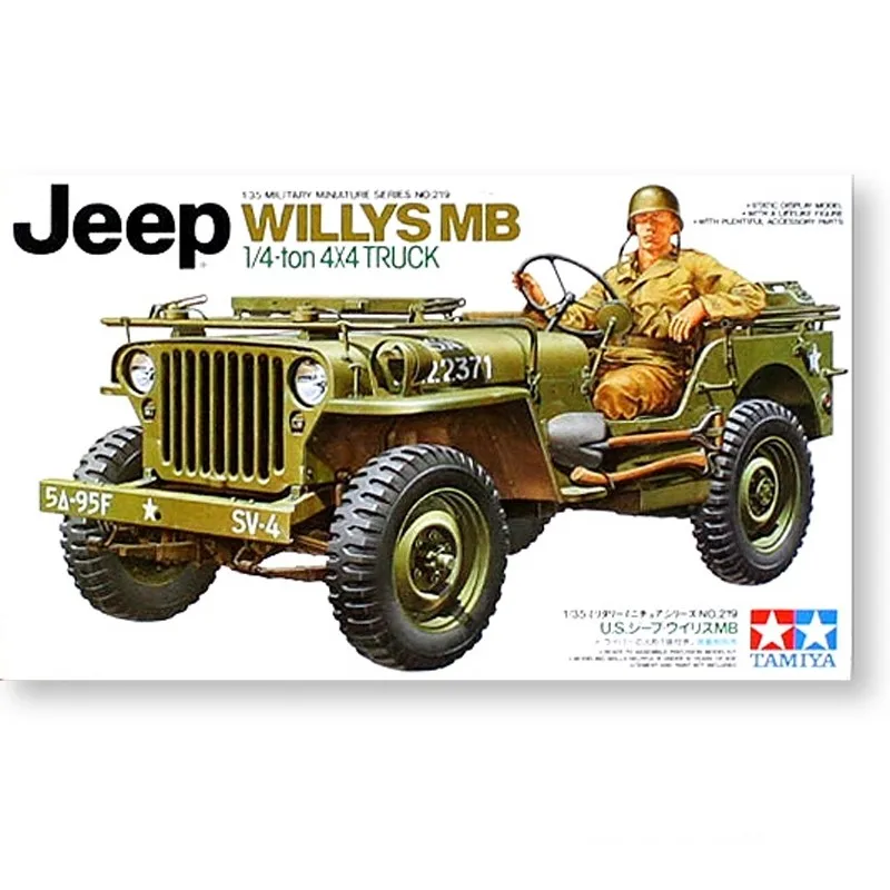Tamiya 35219 масштаб US Ton 4x4 грузовик вилл МБ автомобиль дисплей коллекционная игрушка