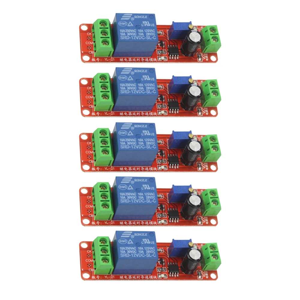 Tempo Delay Relé Escudo Sincronismo Controle Interruptor Módulo dc 12v Pcs Ne555