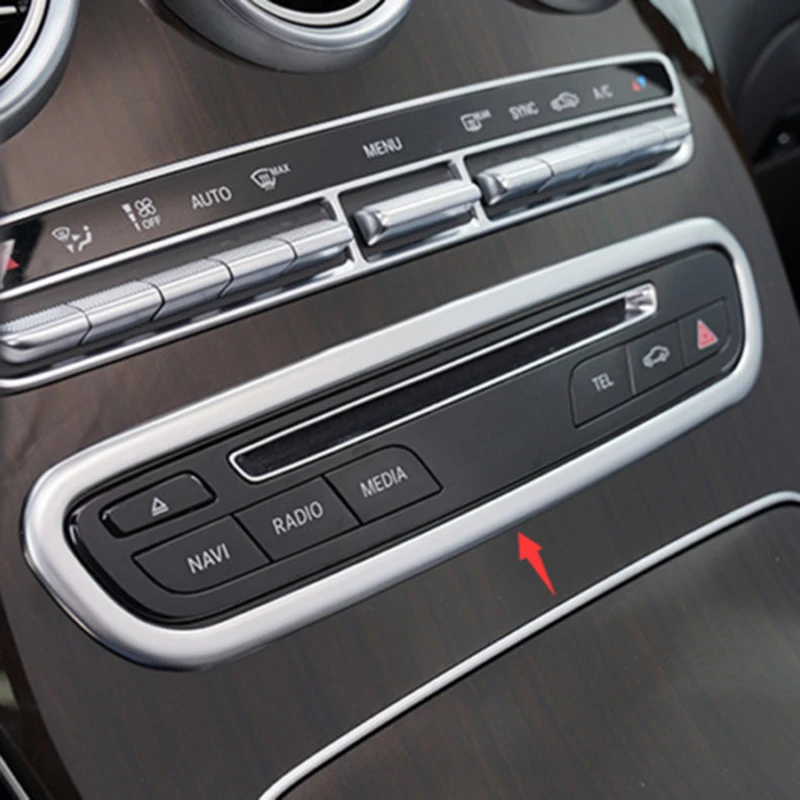 

Replacement Panel Frame Trim Decoration For Mercedes-Benz GLC300 260 2016-2018 Center Durable