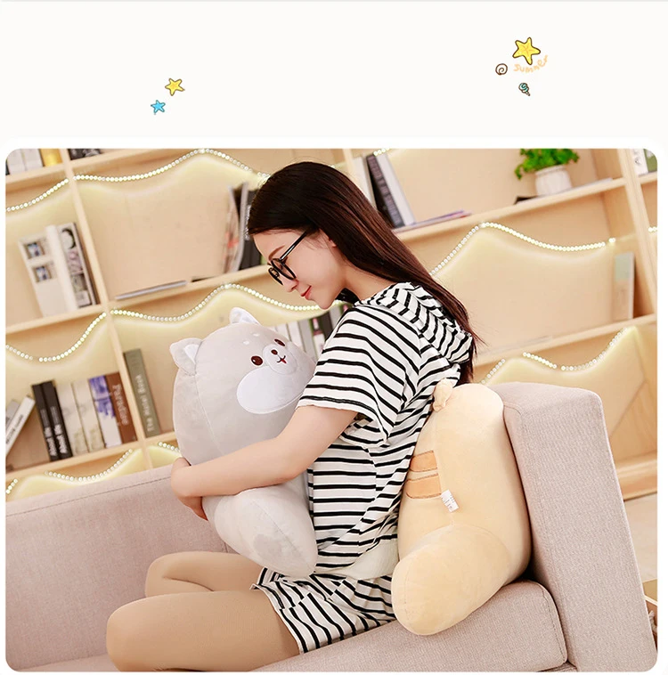 50*40 см мультфильм Щенок лягушка курица тигр свинья животное поясная Подушка плюшевая мягкая игрушка кукла праздник подарок на день рождения для детей