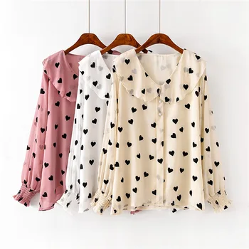 

210 Jin Fat Mm202020 Season Plus Fat Increase Code Love Shirt Slim Doll Shirt 111