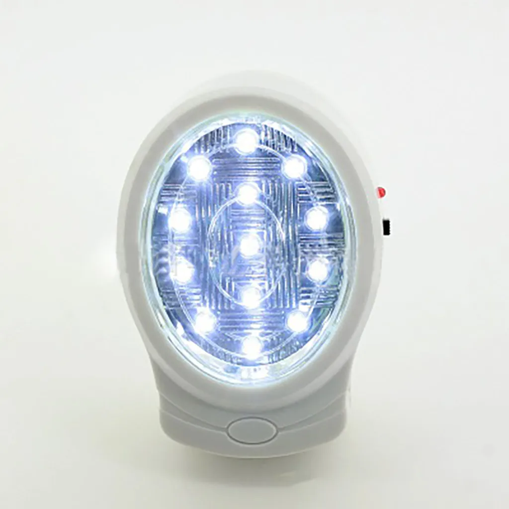 

Torcticy US 13 LED Rechargeable Home Wall Emergency Light Power Failure Lamp Bulb Plug For 2W Bedroom White Night Light B1