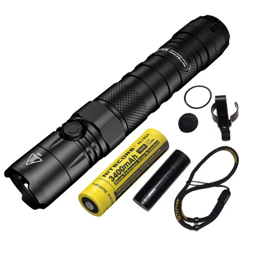 NITECORE Новый тактический мини-фонарик P12 CREE с аккумулятором 18650 мощный светодиодный