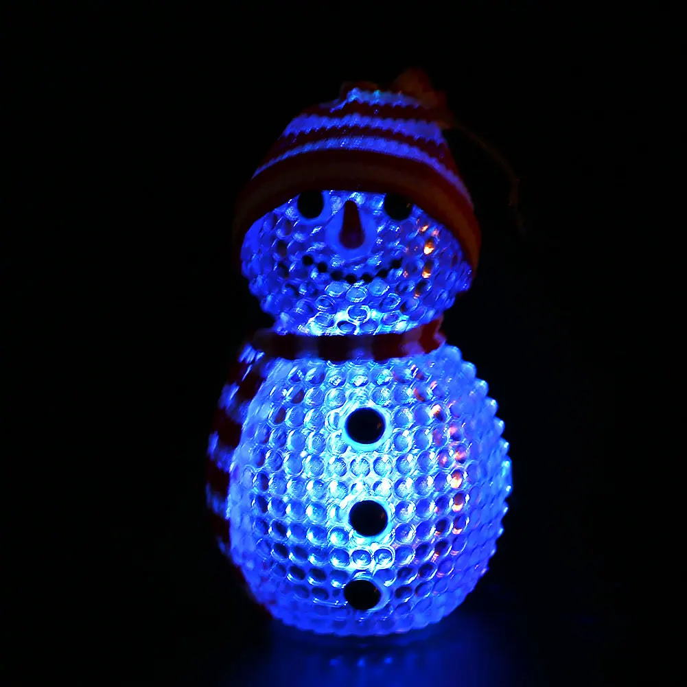Night Light LED Snowman ABS Flashing Christmas New Year Gift Cute New Arrvials