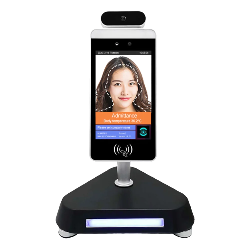 

The latest version of non-contact face recognition attendance temperature measuring machine infrared camera