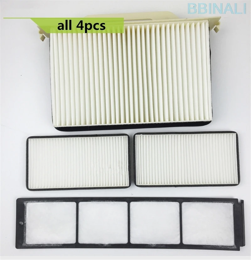 all 4pcs Для HITACHI ZX60 70 70-5G Экскаватор кондиционер фильтр очиститель воздуха кондиционер фильтр экскаватор аксессуары - Цвет: all 4pcs