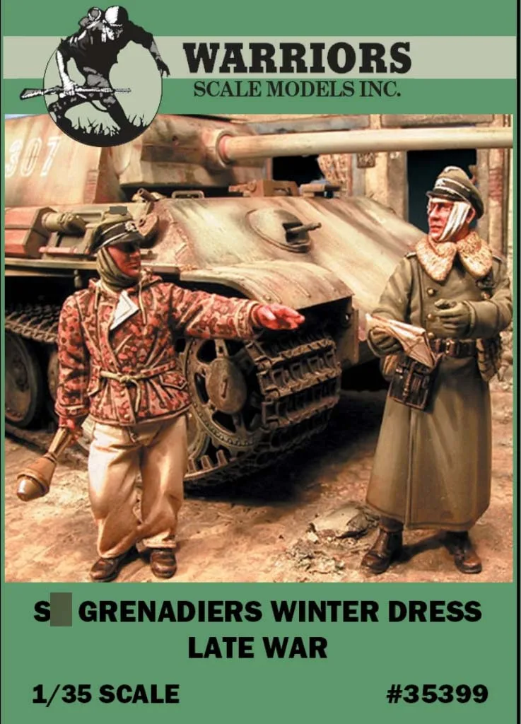 1/35 зимнее платье из немецких гренадов для второй мировой войны (2 фигурки