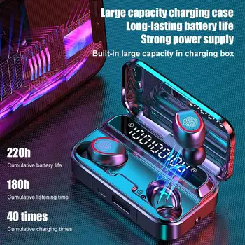 

Bluetooth 5.1 F9-3 TWS Earbuds Earphone Touch Control Earphone UV Sterilization Headphones Waterproof Headset With Mic Headphone