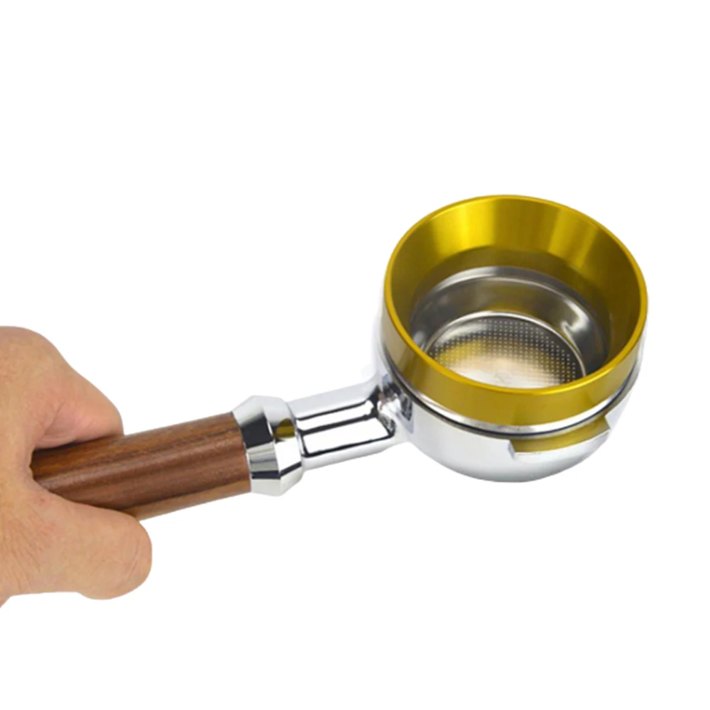 51/54/58mm Stainless Steel Bottomless Portafilter Coffee Espresso Machine Handle Dosing Ring With Magnet Wareset For Delonghi