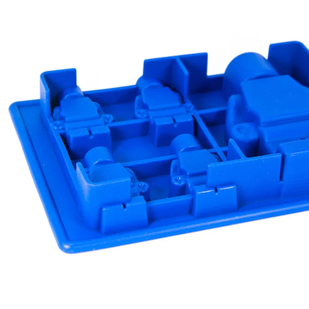 Инструменты для тортов отверстия рис Lego Мини Робот Ice Cube лоток плесень шоколадный